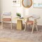 Walnut Wooden Mid-Century Accent Chairs with Leathaire Seat Cushions, Set of 2